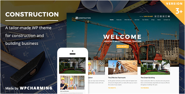 construction company website templates