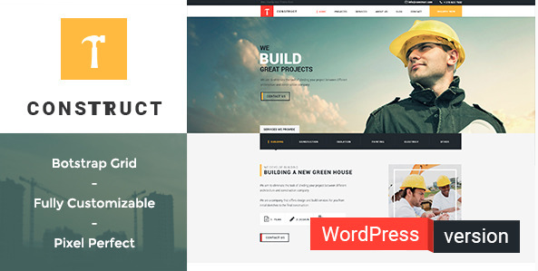 construction company website design