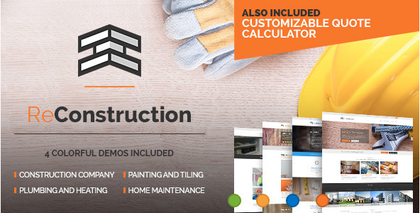 best construction website designs
