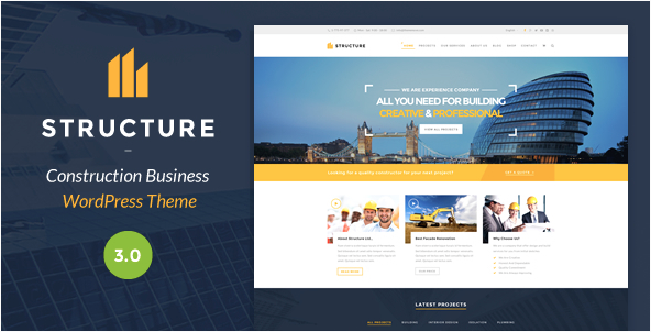 wordpress construction themes